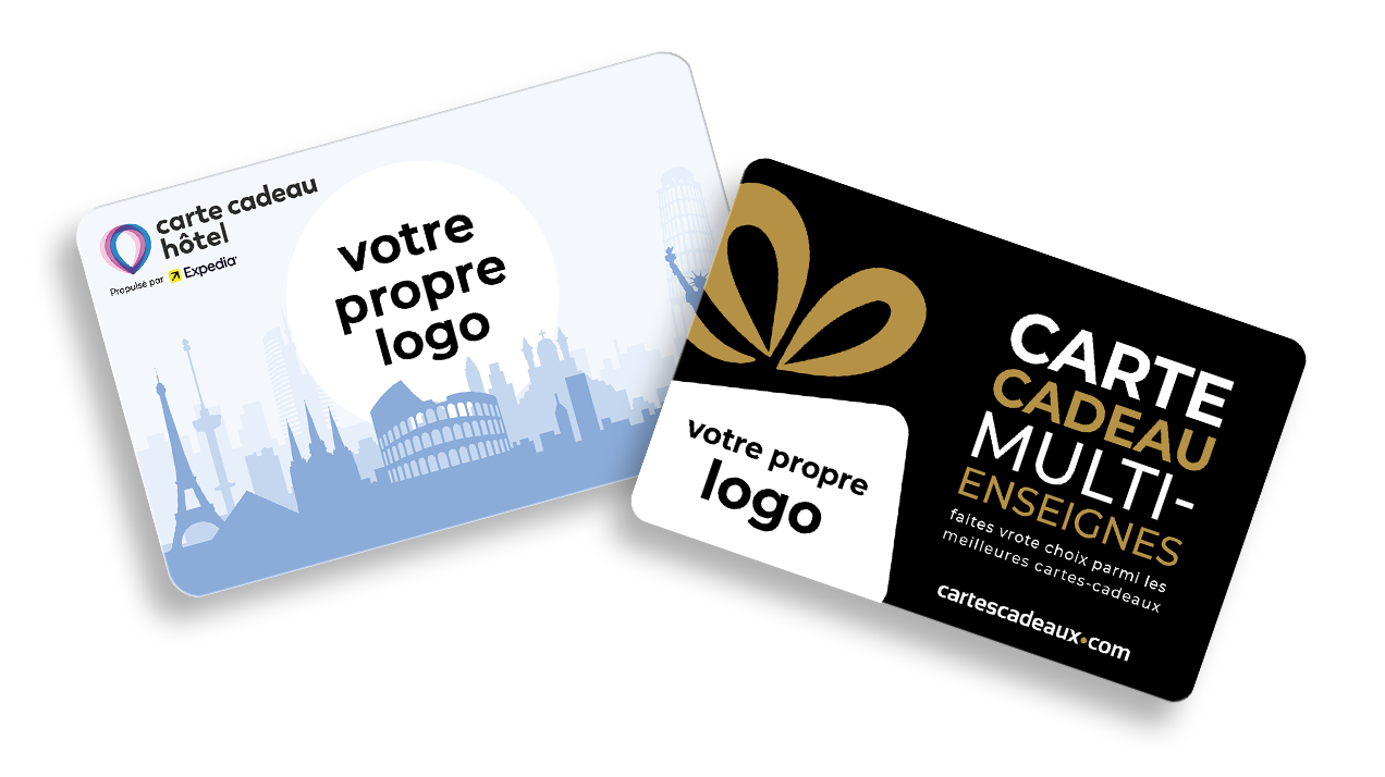 Commandez facilement des cartes cadeaux personnalisées pour votre entreprise